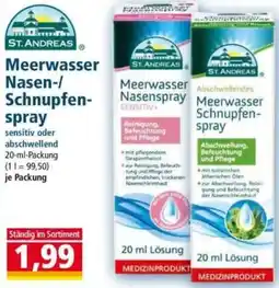 Norma Meerwasser Nasen-/ Schnupfen- spray Angebot