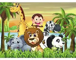 Hornbach Fototapete Vlies 18405 Jungle Animals 7-tlg. 350 x 260 cm Angebot