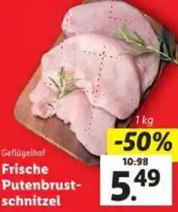 Lidl Frische Putenbrust- chnitzel Angebot