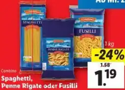 Lidl Spaghetti, Penne Rigate oder Fusilli Angebot