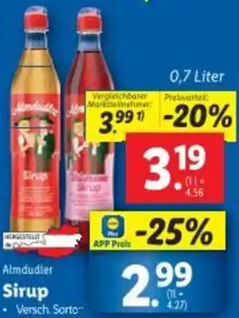 Lidl Sirup Angebot