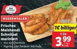 Lidl Frisches Maishendl Schnitzel mariniert Angebot