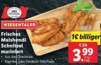 Lidl Frisches Maishendl Schnitzel mariniert Angebot