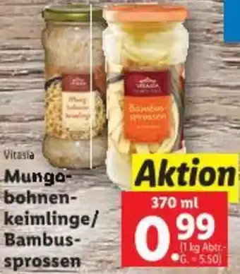 Lidl Mungo- bohnen- keimlinge/ Bambus- sprossen Angebot