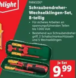 Lidl Schraubendreher- Wechselklingen-Set Angebot