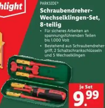 Lidl Schraubendreher- Wechselklingen-Set Angebot