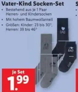 Lidl Vater-Kind Socken-Set Angebot