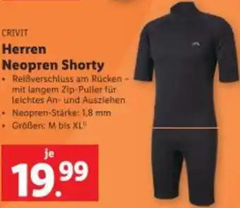 Lidl Neopren Shorty Angebot