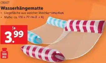 Lidl Wasserhängematte Angebot