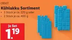 Lidl Kühlakku Sortiment Angebot