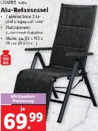 Lidl Alu-Relaxsessel Angebot