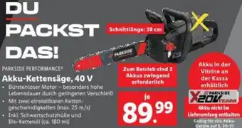Lidl Akku-Kettensäge Angebot