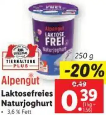 Lidl Laktosefreies Naturjoghurt Angebot