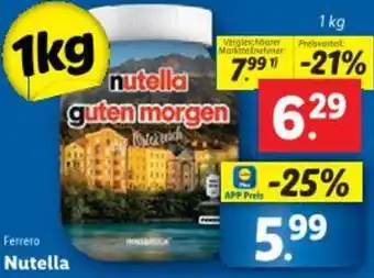 Lidl Nutella Angebot