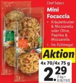 Lidl Mini Focaccia Angebot