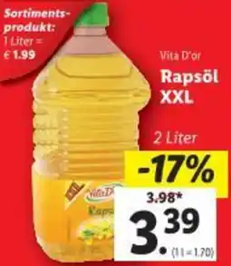 Lidl Rapsöl Angebot