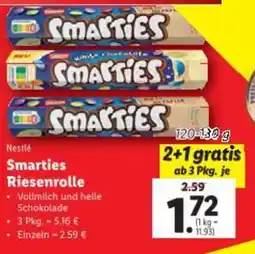 Lidl Smarties Riesenrolle Angebot