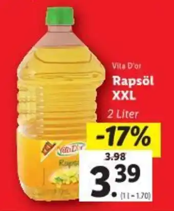 Lidl Rapsöl XXL Angebot