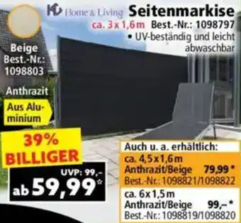 Norma Seitenmarkise Angebot