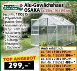 Norma Alu-gewächshaus osaka Angebot