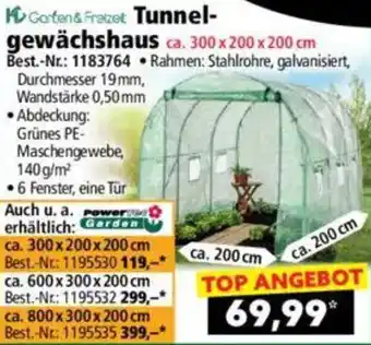Norma Tunnel- gewächshaus Angebot