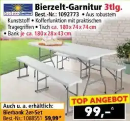 Norma Bierzelt-Garnitur Angebot