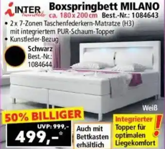 Norma Boxspringbett milano Angebot
