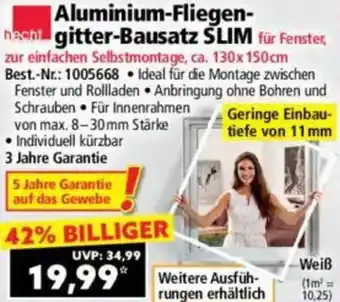 Norma Aluminium-fliegen-bausatz slim Angebot