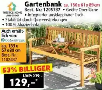 Norma Gartenbank Angebot