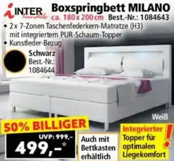 Norma Boxspringbett milano Angebot
