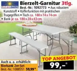 Norma Bierzelt-Garnitur Angebot