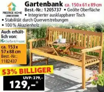 Norma Gartenbank Angebot