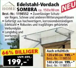 Norma Edelstahl-vordach sombra Angebot