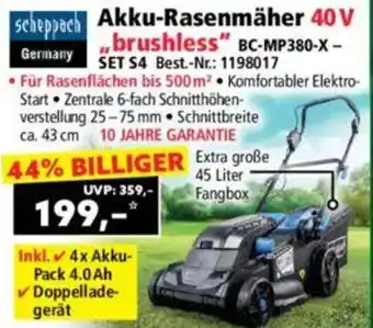 Norma Akku-Rasenmäher Angebot