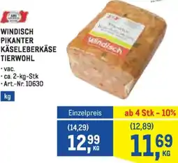 Metro Windisch pikanter käseleberkäse tierwohl Angebot