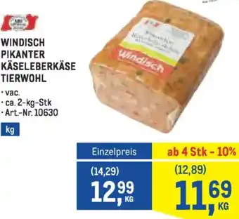 Metro Windisch pikanter käseleberkäse tierwohl Angebot