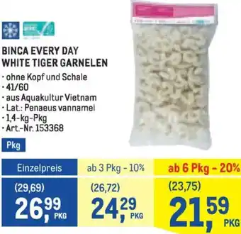 Metro Binca every day white tiger garnelen Angebot