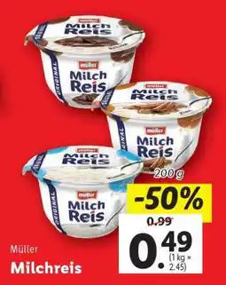 Lidl Müller Milchreis Angebot