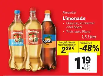 Lidl Almdudler Limonade Angebot