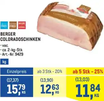 Metro Coloradoschinken Angebot