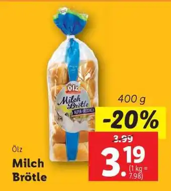 Lidl Ölz Milch Brötle Angebot
