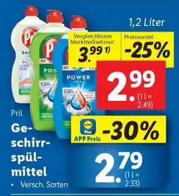 Lidl Pril Geschirrspülmittel Angebot