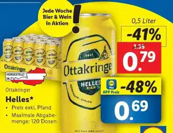 Lidl Ottakringer Helles Angebot