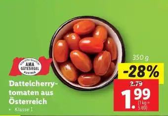 Lidl Dattelcherrytomaten aus Österreich Angebot