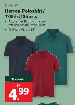 Lidl Herren Poloshirt/T-Shirt/Shorts Angebot