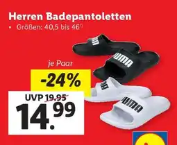 Lidl Herren Badepantoletten Angebot