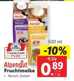 Lidl Alpengut Fruchtmolke Angebot