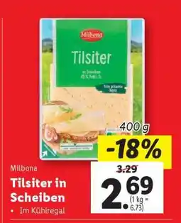 Lidl Milbona Tilsiter in Scheiben Angebot
