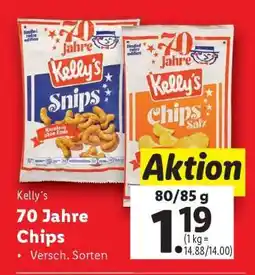 Lidl Kelly´s 70 Jahre Chips Angebot