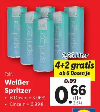 Lidl toifl Weißer Spritzer Angebot